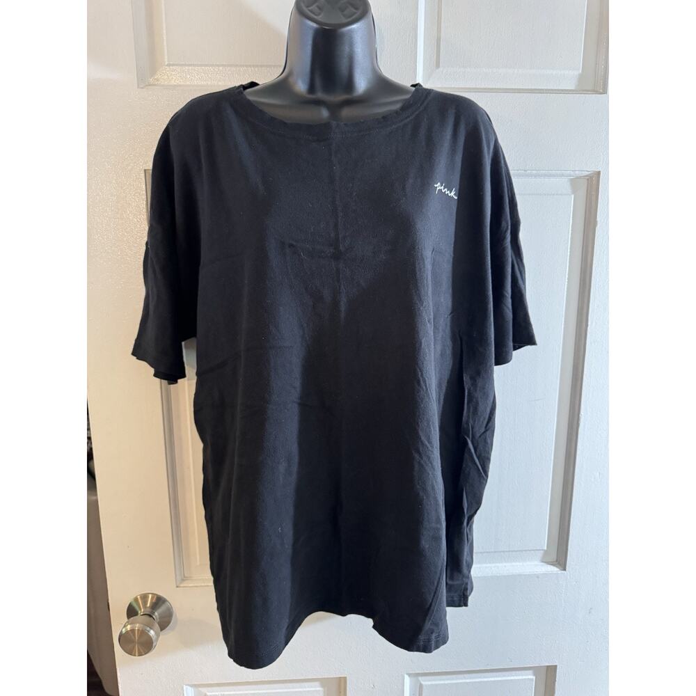 Men’s Victoria Secret PINK Black T-shirt Size Large